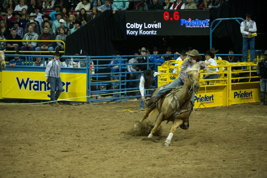 Colby Lovell Fast Time NFR 2015