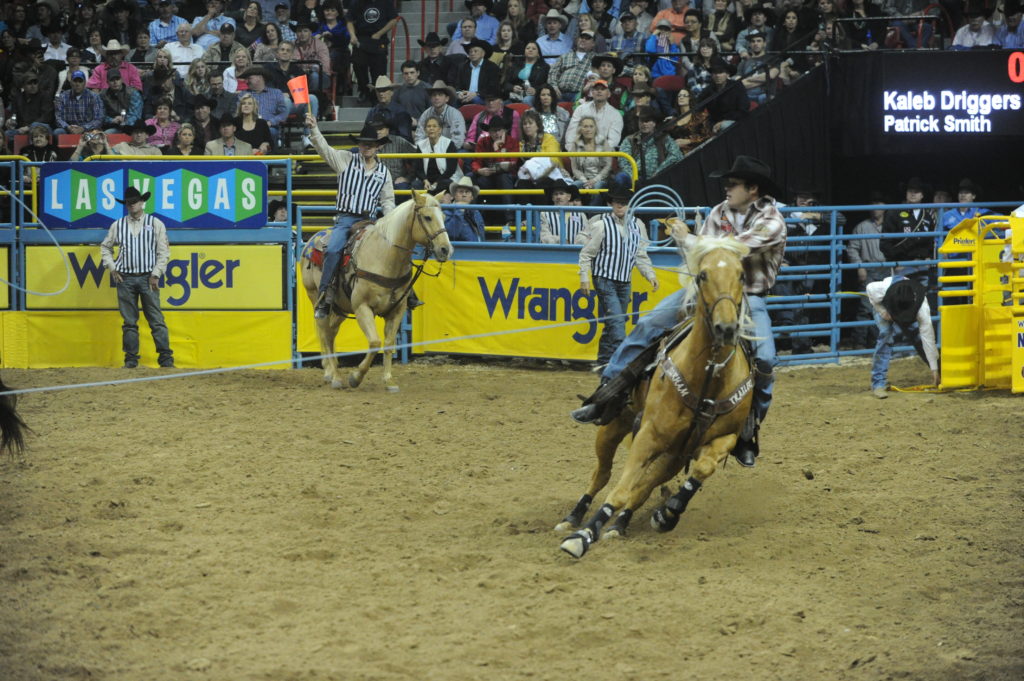Kaleb Driggers Luke Brown's Fast Time NFR 2014
