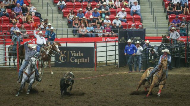 Clint Summers Ross Ashford Team Roping Calgary Stampede
