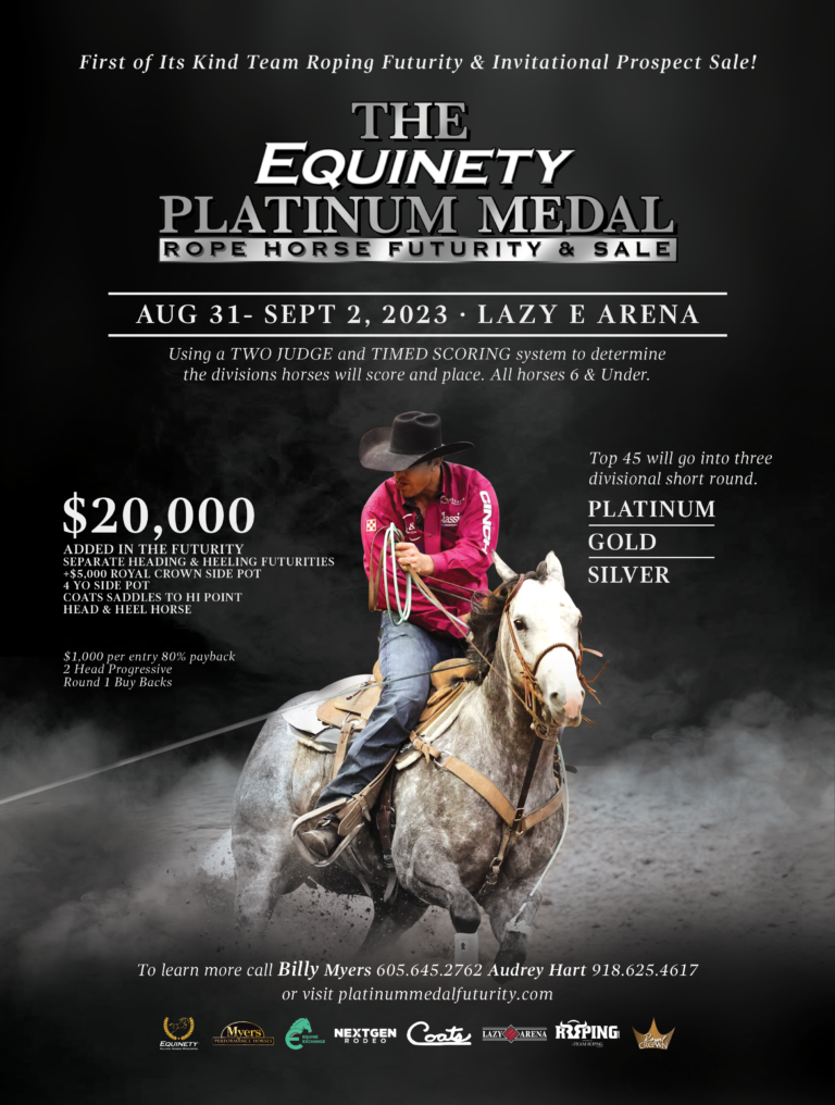 Equinety teamed up with the Platinum Medal Rope Horse Futurity