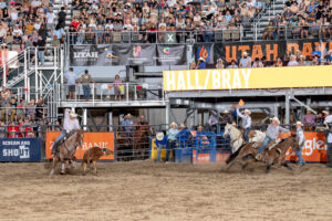 Brenten Hall and Paden Bray Days of 47 Team Roping Salt Lake City