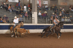 Shane Wallace and Doug Sorge were 38.76 seconds on four head to win the #10.5 Legends average.