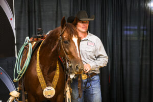 Waylon Davis Metallic Cat Heel Horse
