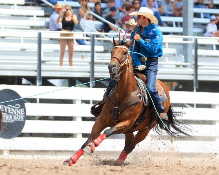 Cheyenne Wednesday Perf Five (72) Tream Roping Brayden SchmidtPace Blanchard 9