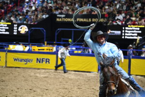 Tyler Wade in his Round 2 victory lap.