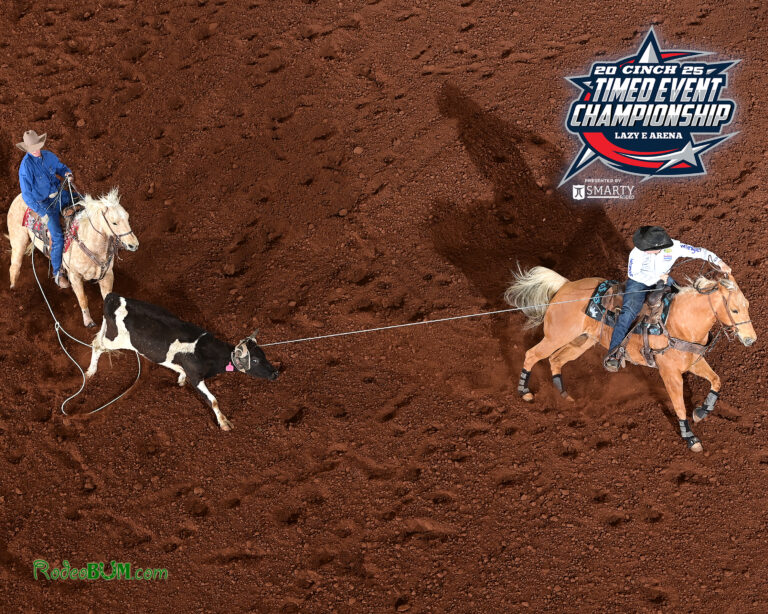 Ketch Kelton roping at the Jr. Ironman in 2024