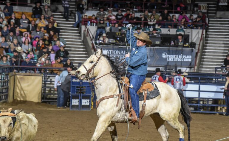 Clayton Van Aken with good buckskin