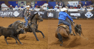 Clay Smith aboard Sammis Version by Winners Version and Nicky Northcott aboard Oncena Harvest Boon by Once In A Blu Boon. | TRJ Photo