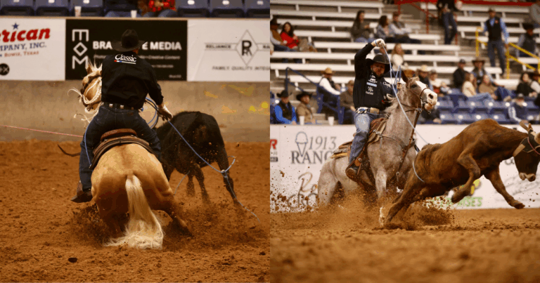 Joseph Harrison aboard Magnums Shinin Spark and Hes Got Sann. | TRJ file photo by Calli Montague