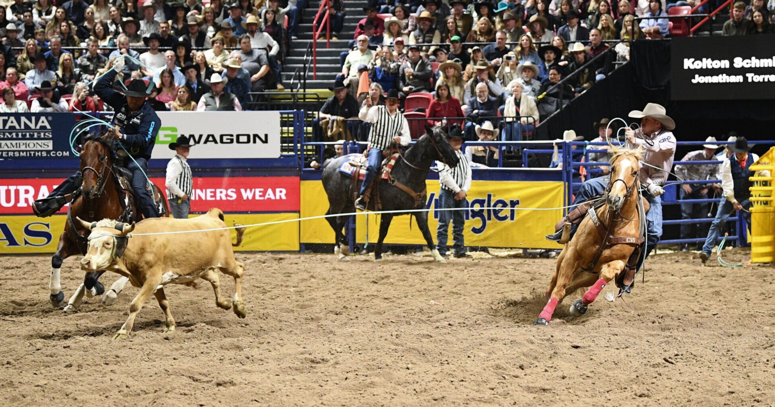 SJR Diamond Bond goes to work for Kolton Schmidt in Round 2 of the 2025 NFR.