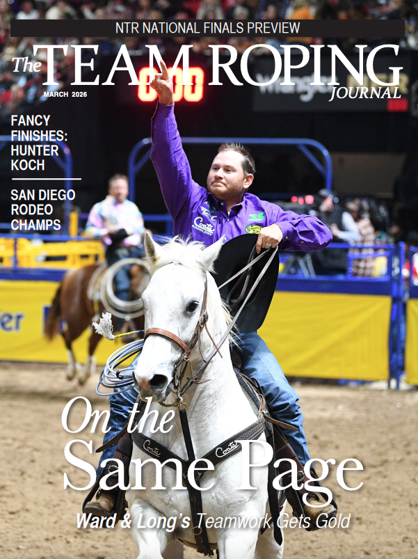 Team Roping Journal Cover March 2026