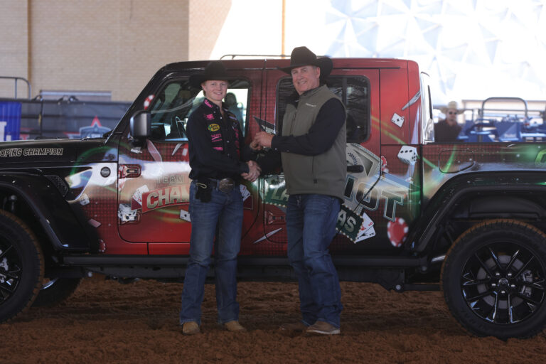Bryce Ehlinger with his new Jeep Gladiator.