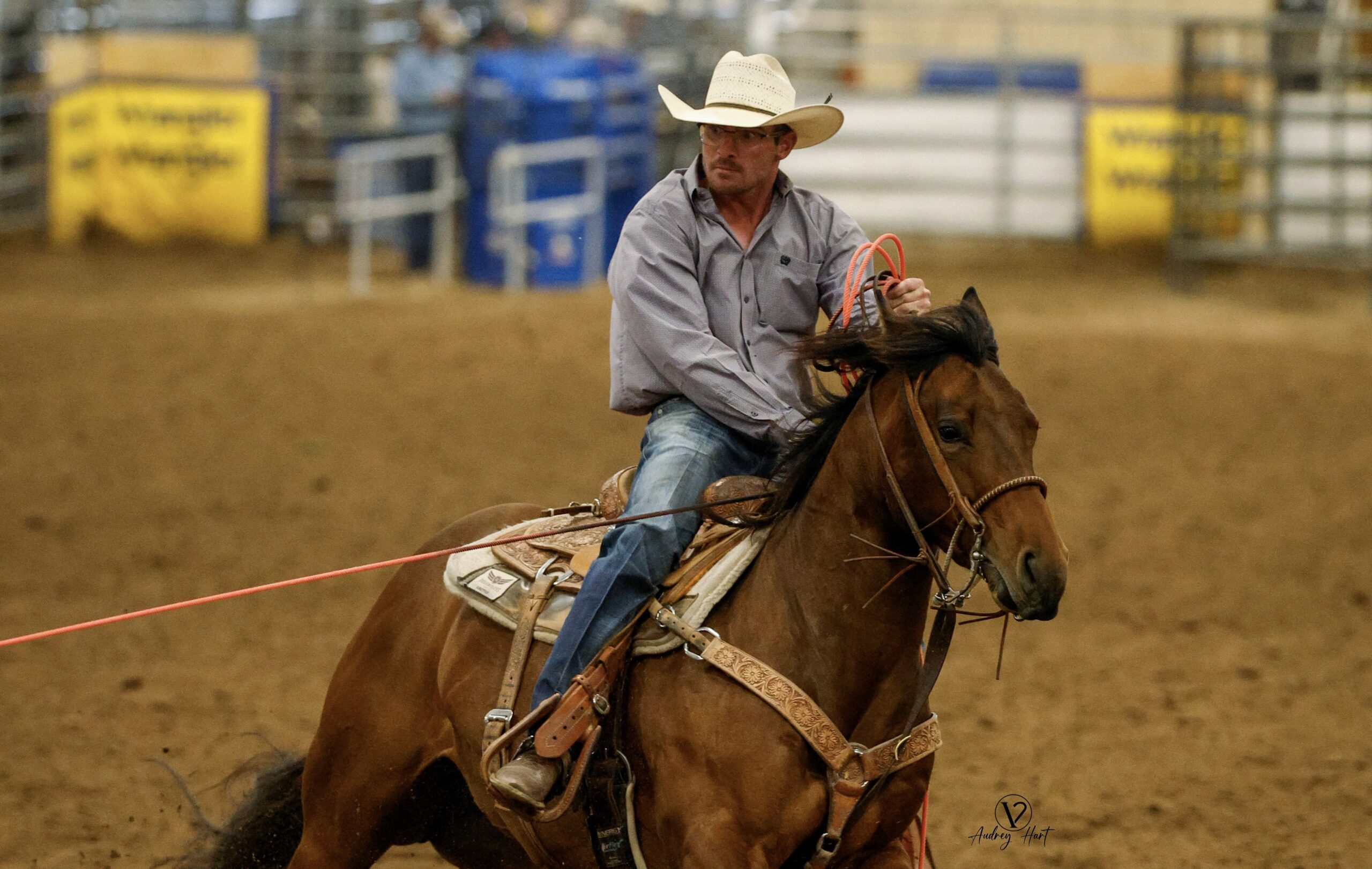 Braxton Hughes rope horse show