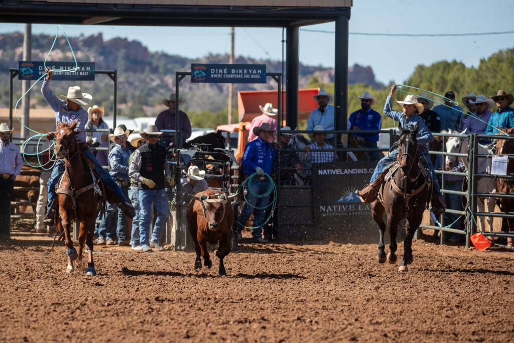 2026_Home of the Navajo Pro Rodeo_Team Roping_Wawa Ben Jr._Brandon Ben_5