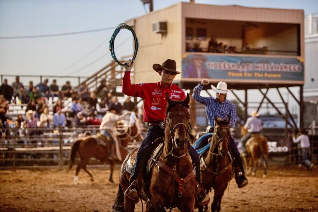 2026_Home of the Navajo Pro Rodeo_Team Roping_James Arviso_Chris Young_5