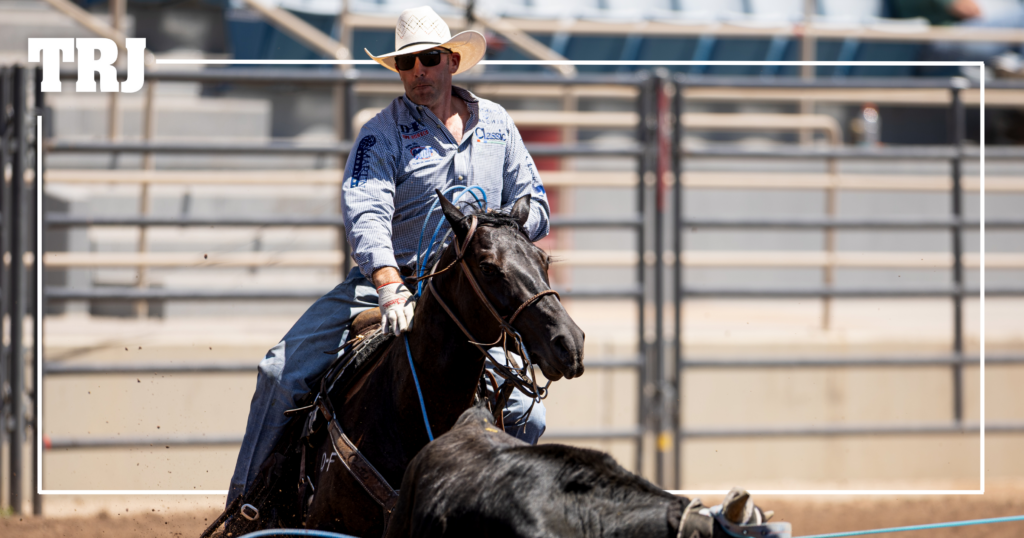Royally Bred DF N Fena Makes Old West 4-&-Under Heeling High Call Look Easy for Billie Jack Saebens