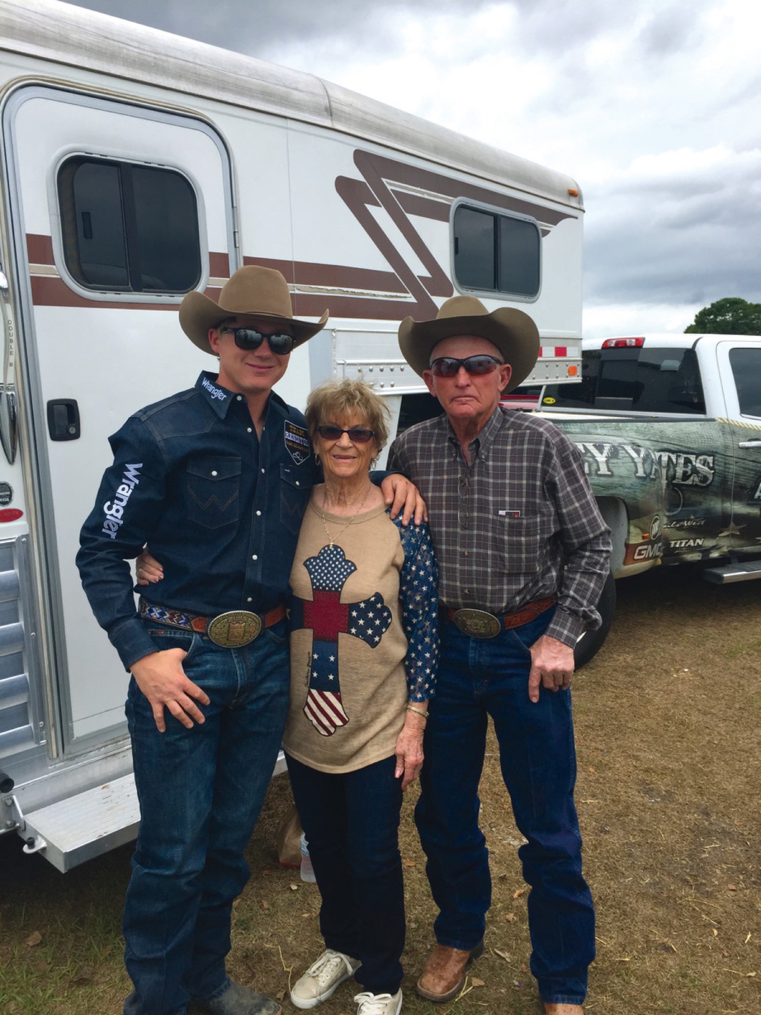 Trey, Jan and Dick Yates together
