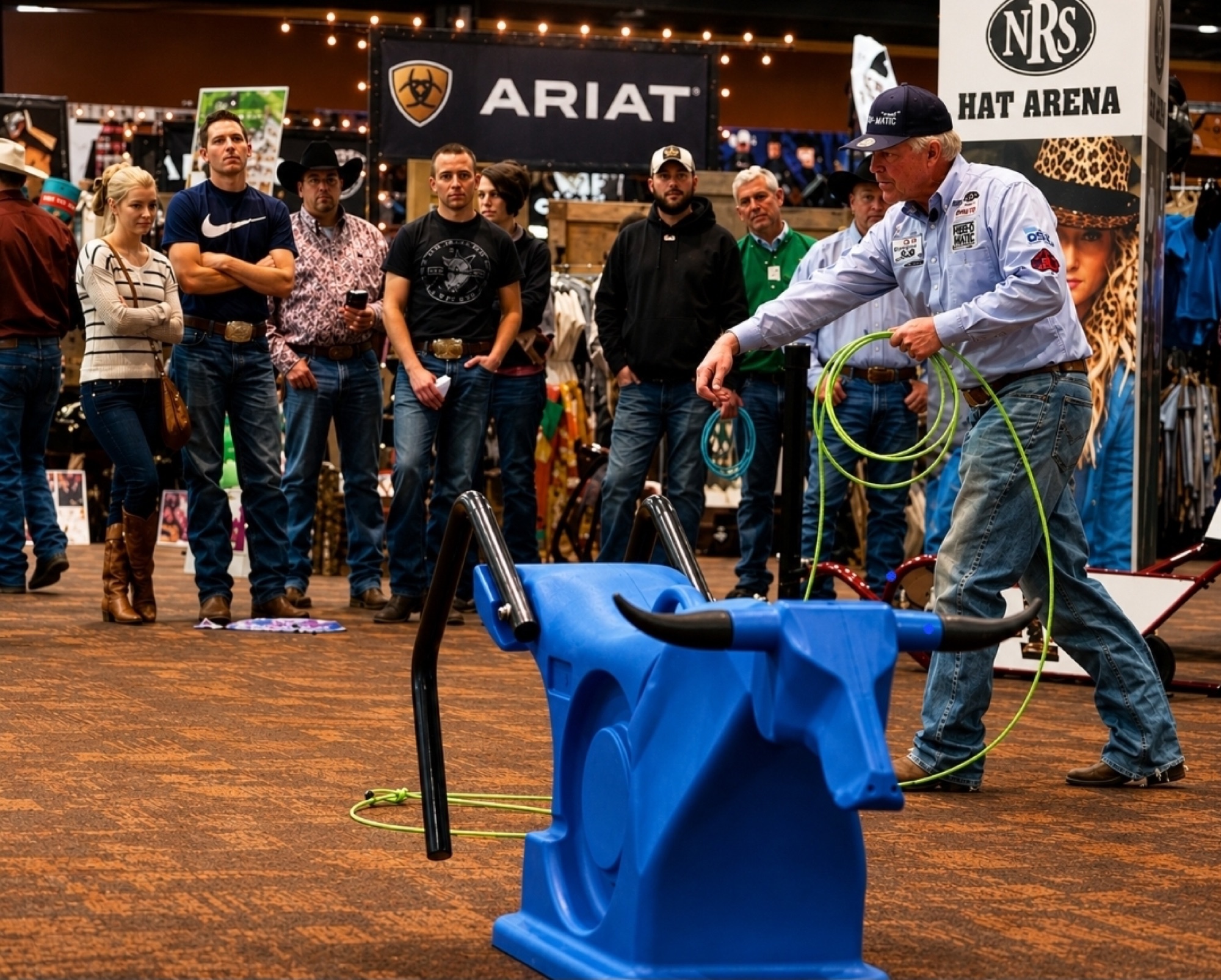 John McCarthy demonstrating the RopeSmart training system