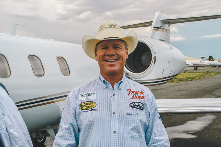 Clay O'Brien Cooper on the Horkdog Express bus during his rodeo career