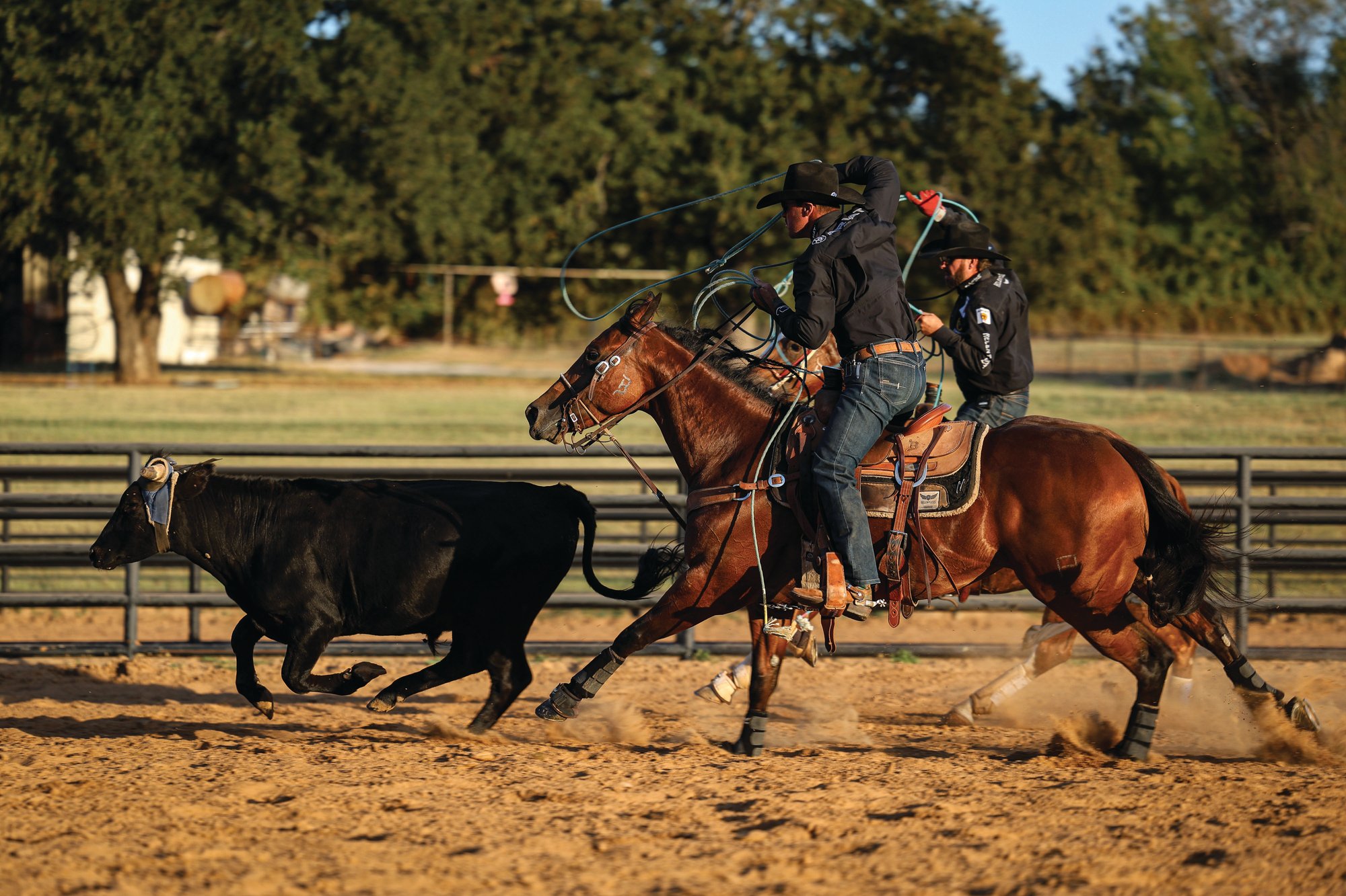 Miles Baker heading on Relentless PYC in a practice pen