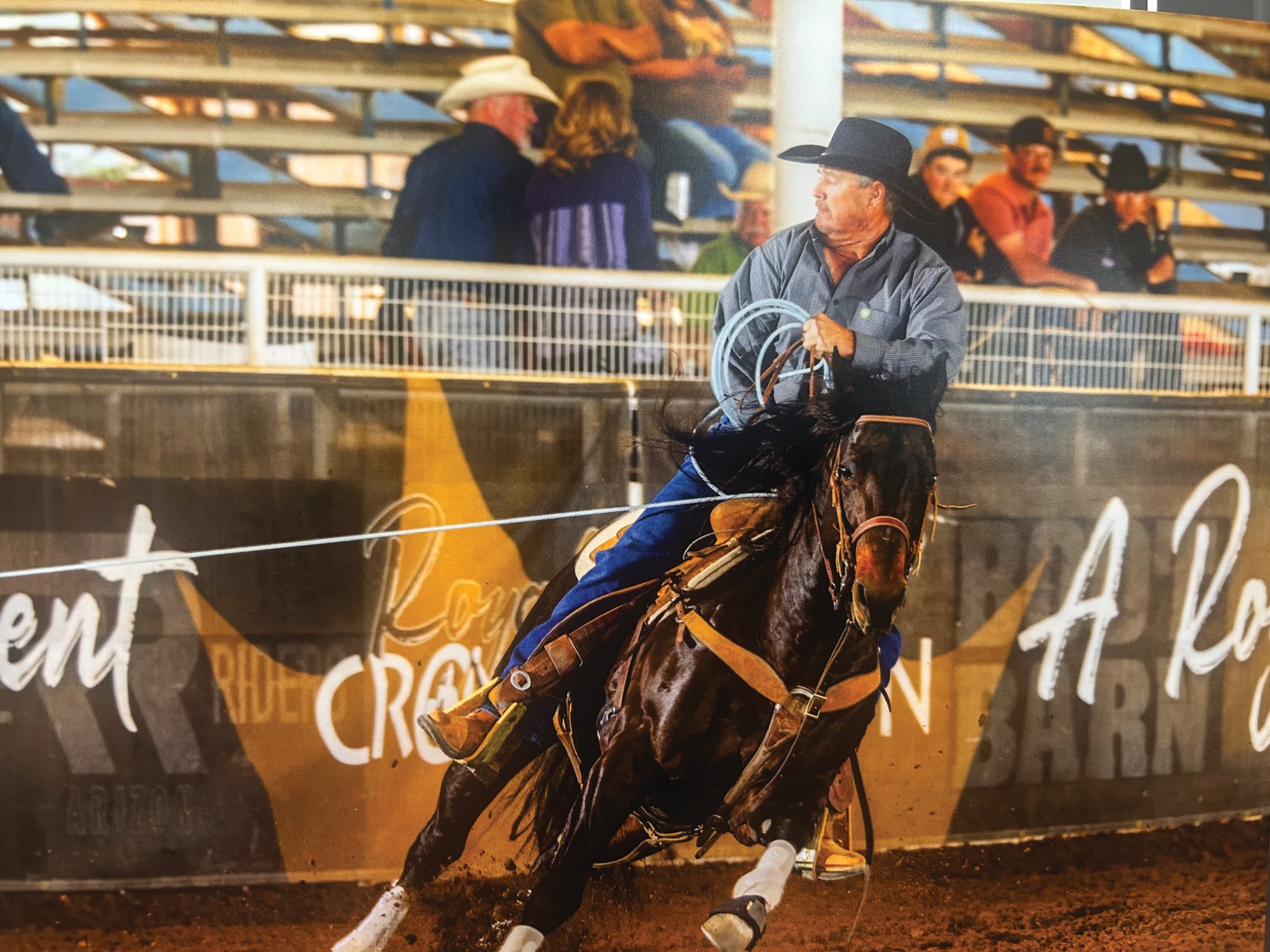 Bobby Boyd roping at the Royal Crown