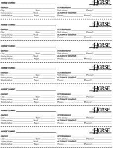 Horse ID Halter Tags