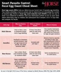The Horse Fecal Egg Count Chart
