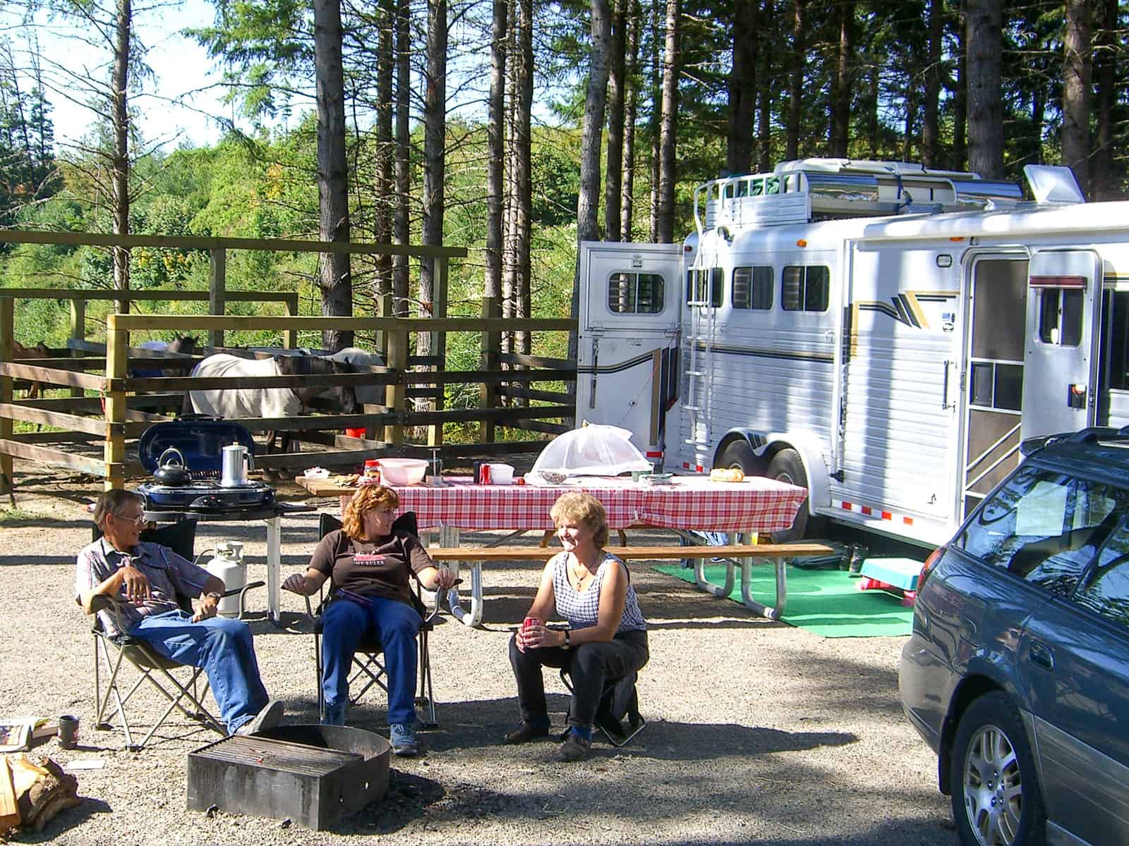 horse camping