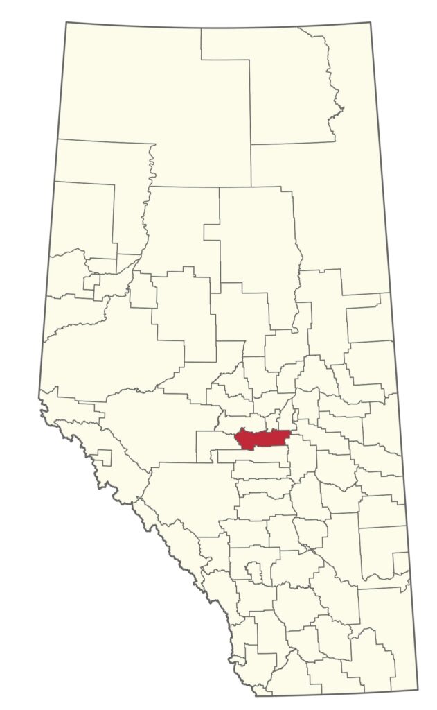 Map of Leduc County, Alberta