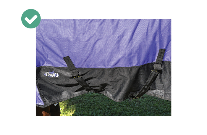 horse blanket leg straps
