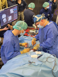 Dr. Christoph Koch performed surgery to repair the neck fracture itself.