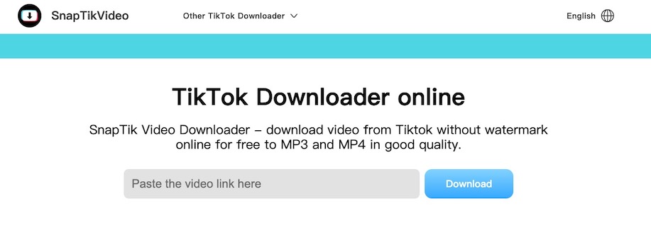 snaptik video dwnloader