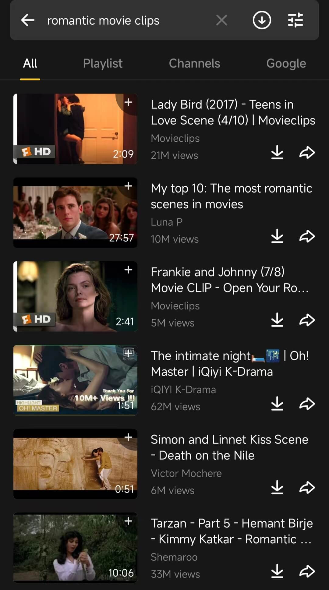 Free Movie Clips Download on Any Android 4K & HD Videos