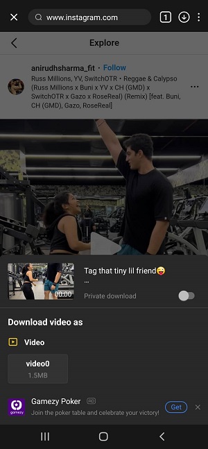 download instagram reels videos using snaptube