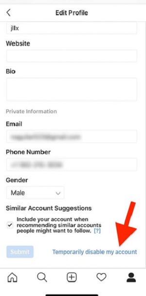 Temporarily Deactivate an Instagram Account from Android Phone