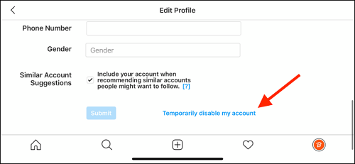 Temporarily Deactivate an Instagram Account from PC
