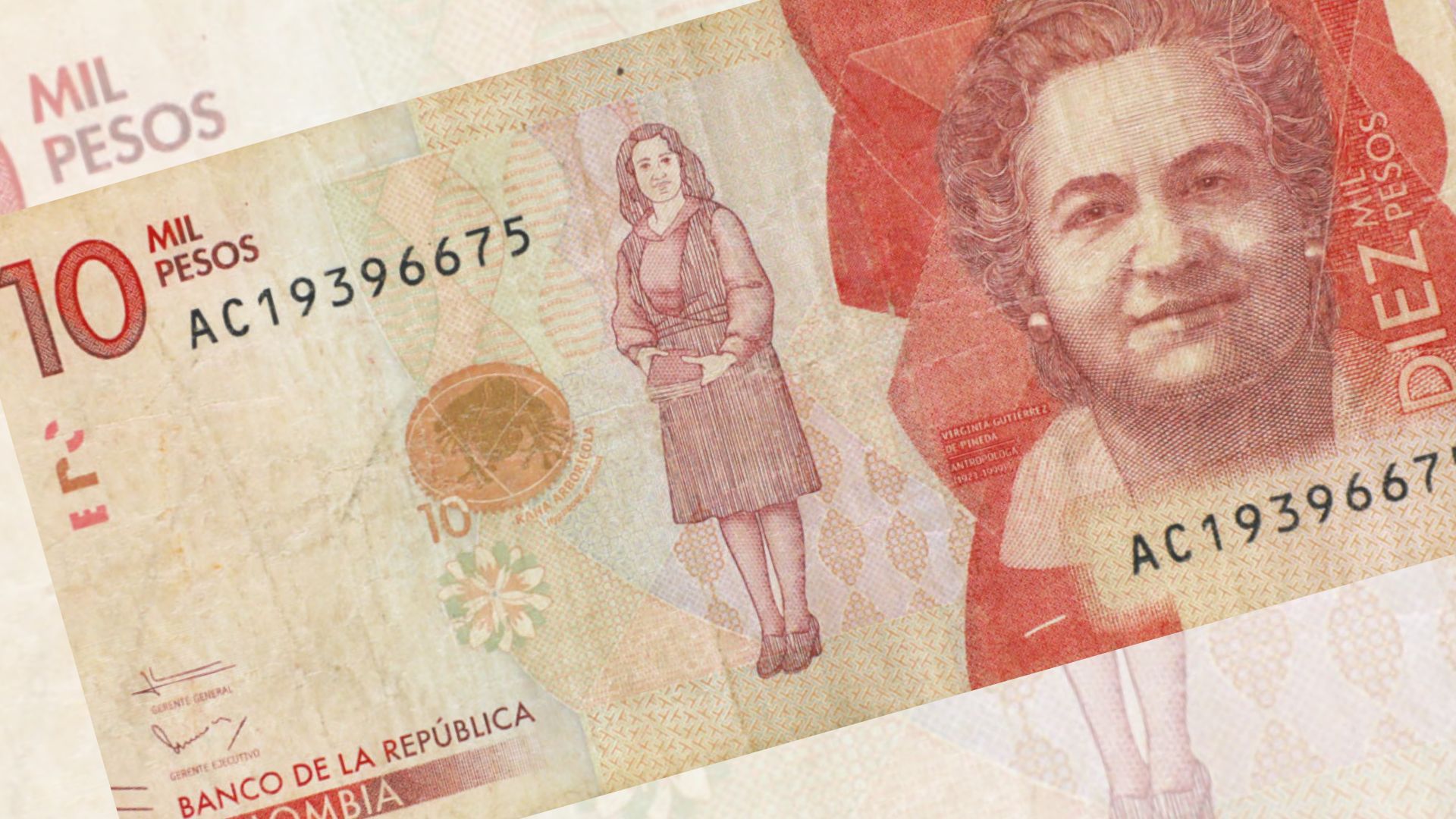 Ella es Virginia Gutiérrez, la mujer del billete de 10.000 colombiano