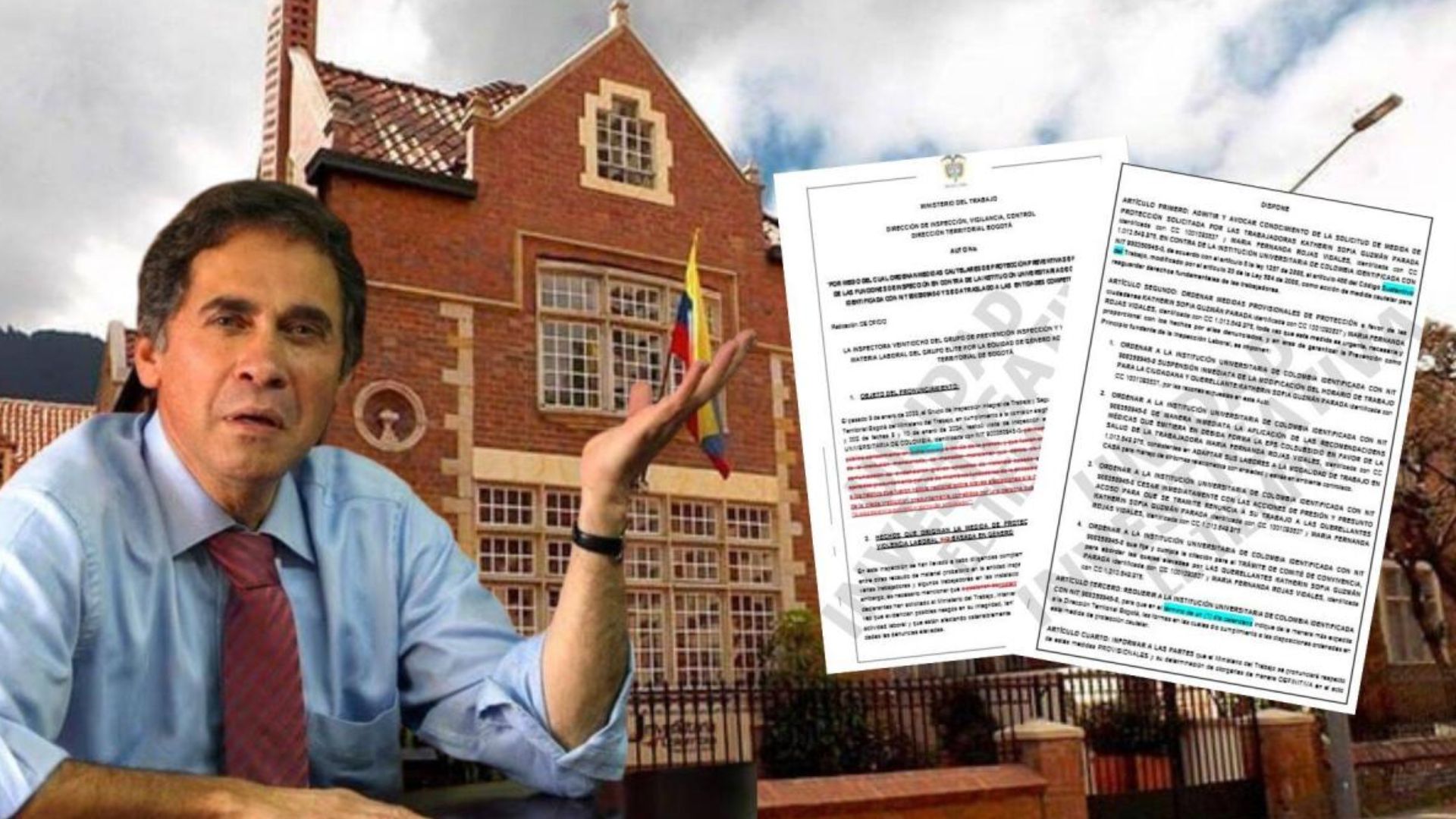 Caso Moreno de Caro: MinTrabajo ordenó medidas de protección en la Institución Universitaria de Colombia