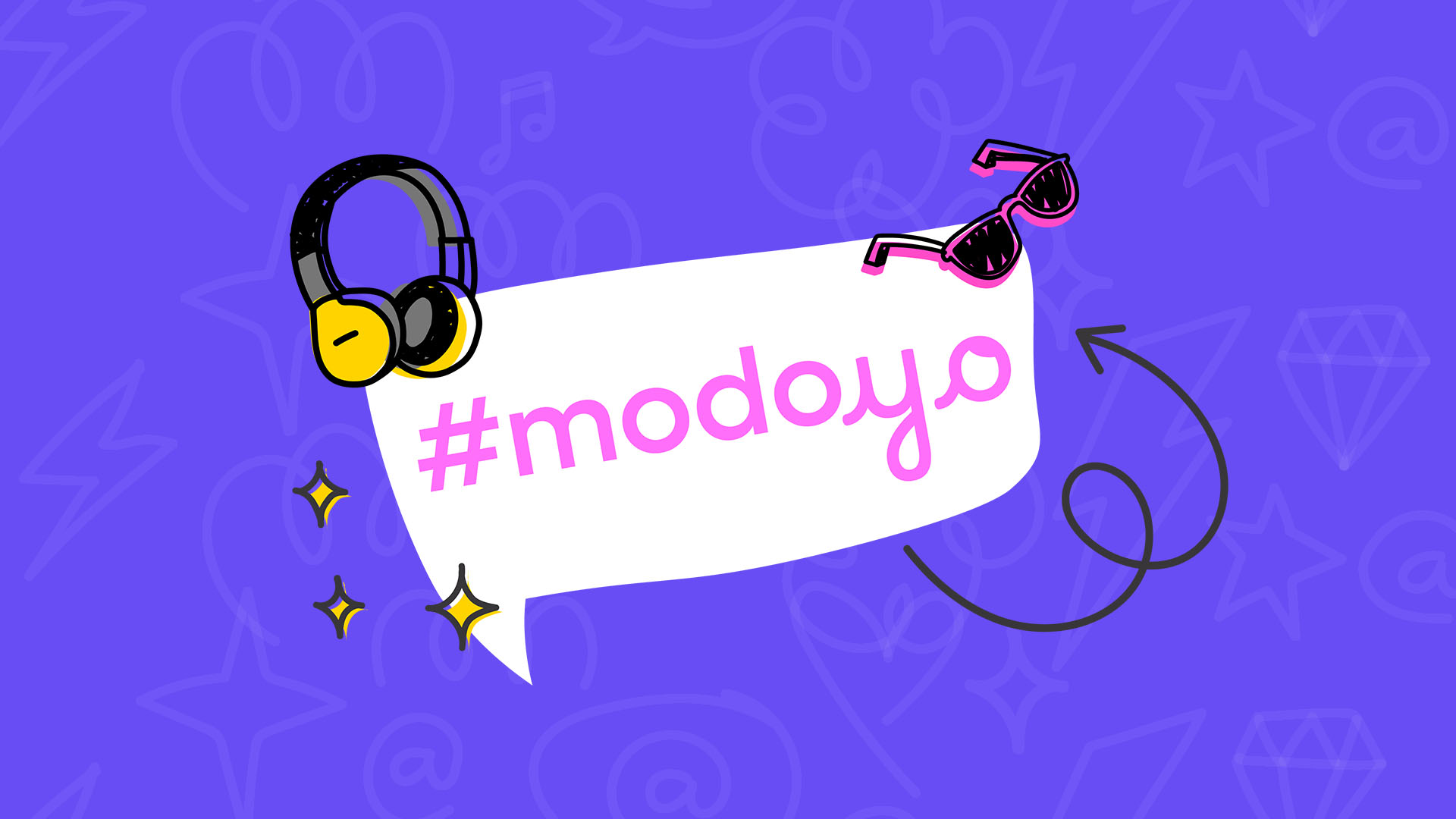 Imagen de serie Modo Yo en la que se presenta el logo.