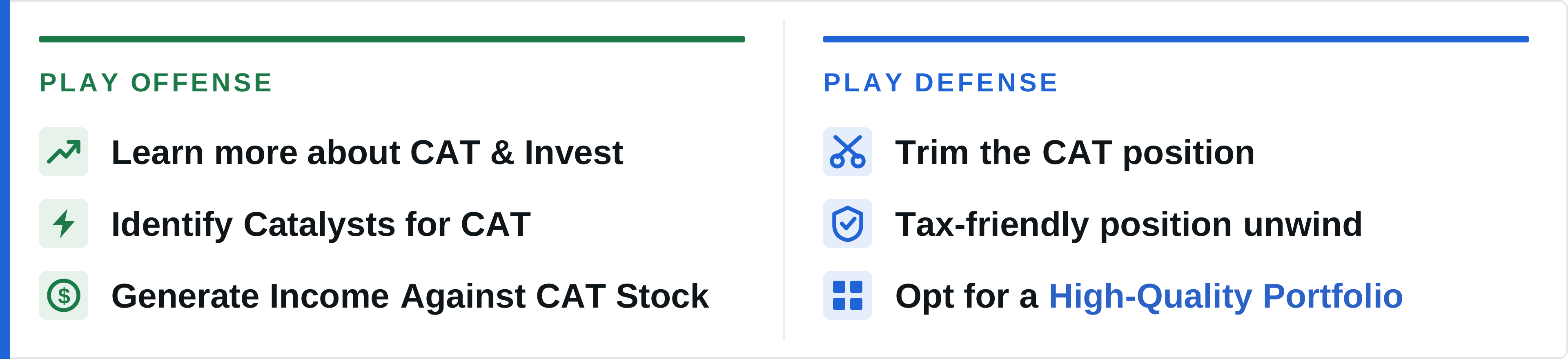 How To Act On CAT Stock