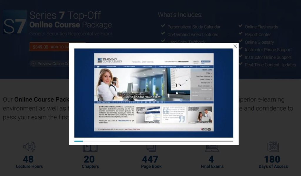 Series 7 Top-Off Online Course Package
