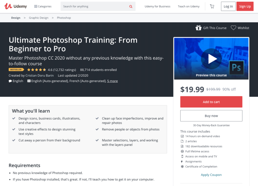 Ultimate Photoshop Training: From Beginner to Pro