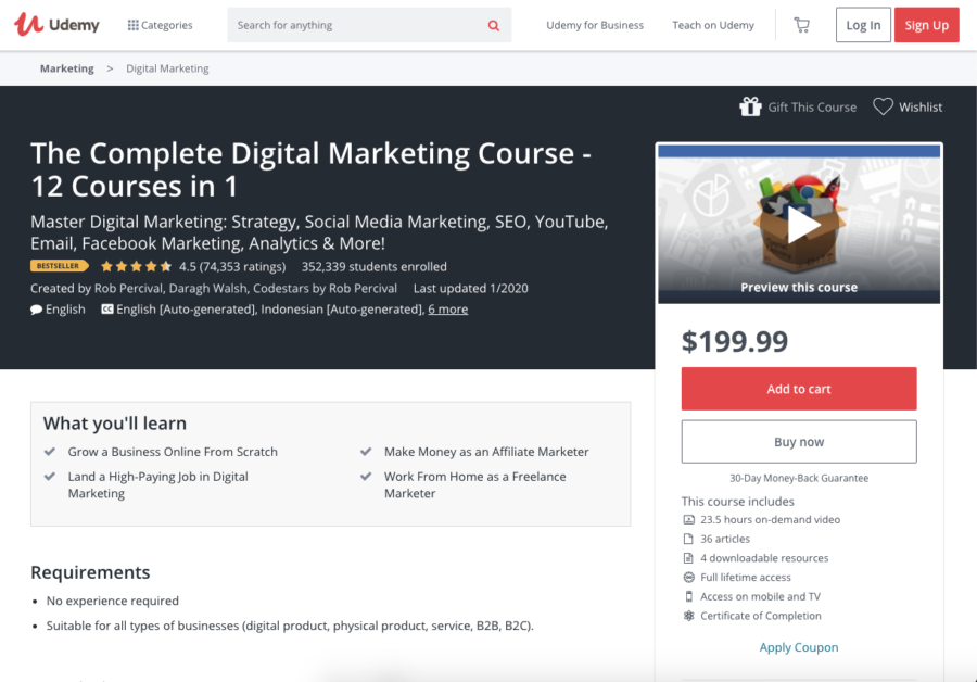The Complete Digital Marketing Course — 12 Courses in 1