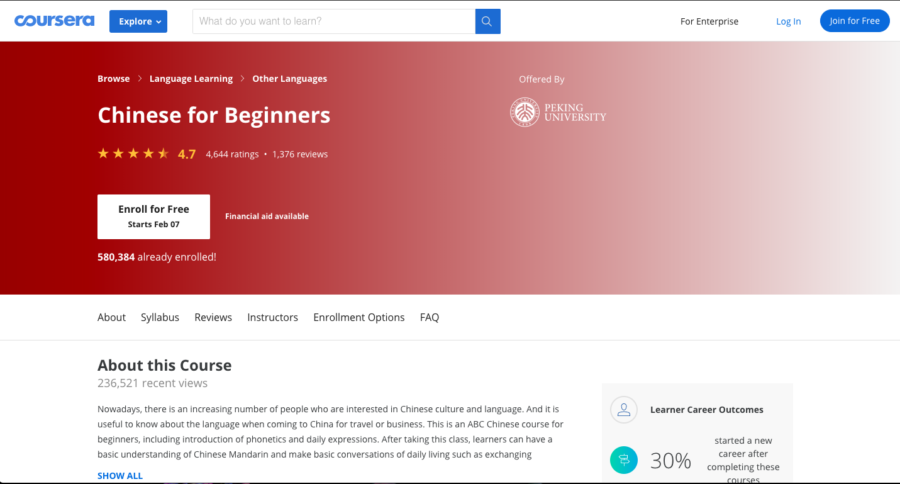 Chinese for Beginners
