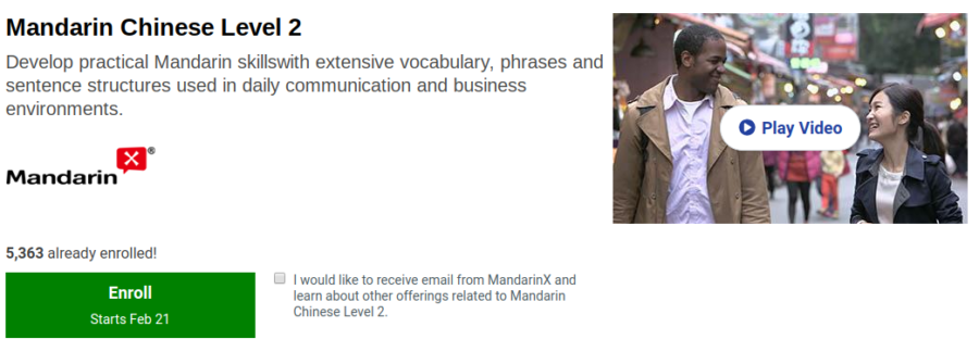 Mandarin Chinese Level 2