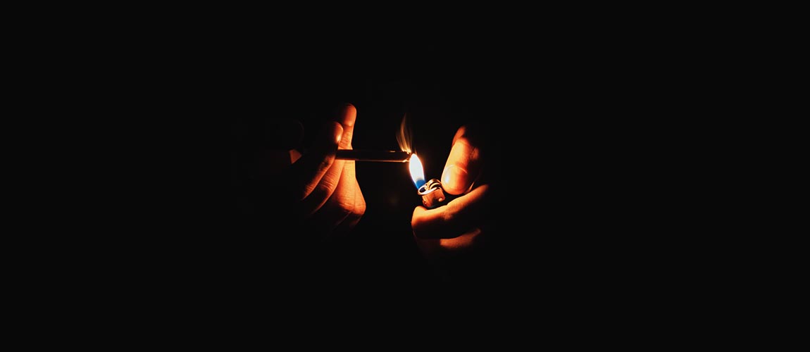 How many cigarettes in a burning tree?