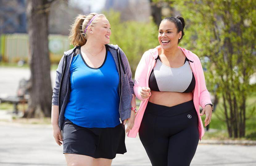 Two women on a walk