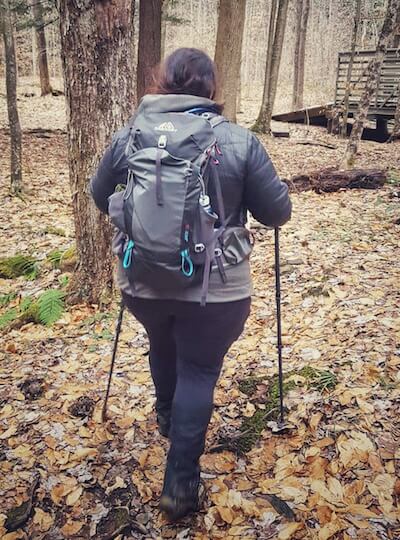 Andrea DiMaio on a hike.
