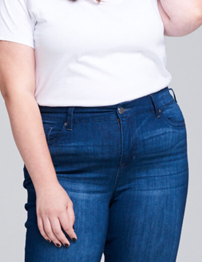 plus-size denim fit issues fits in hips and waist