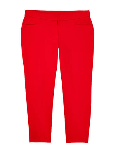 plus-size spring capsule collection red pants